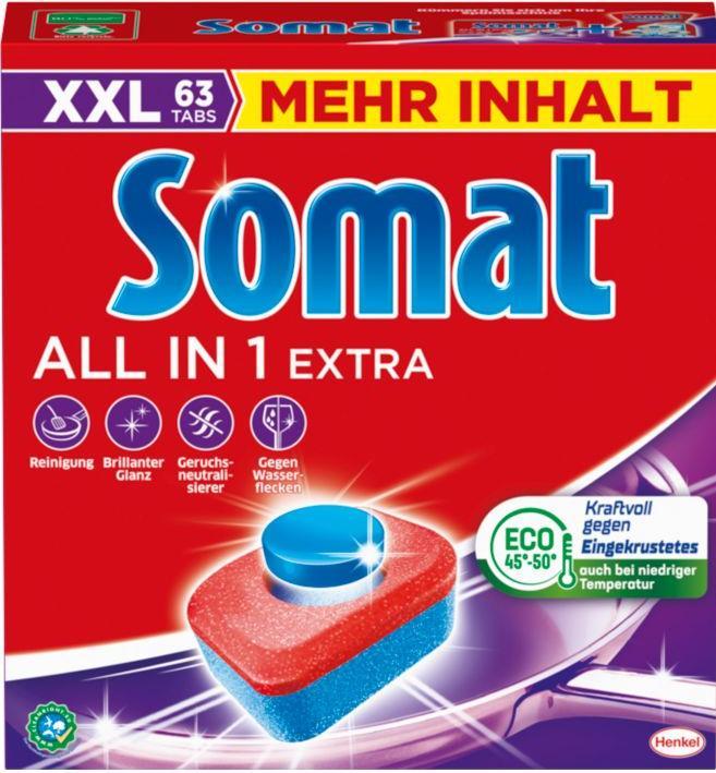Produktbild Somat All In 1 Extra 63 Tabs (Fest)