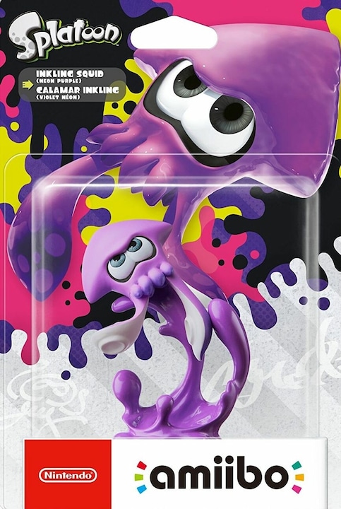 Produktbild Nintendo amiibo Splatoon Tintenfisch (Neon-Lila) (Wii U, 3DS, Switch)