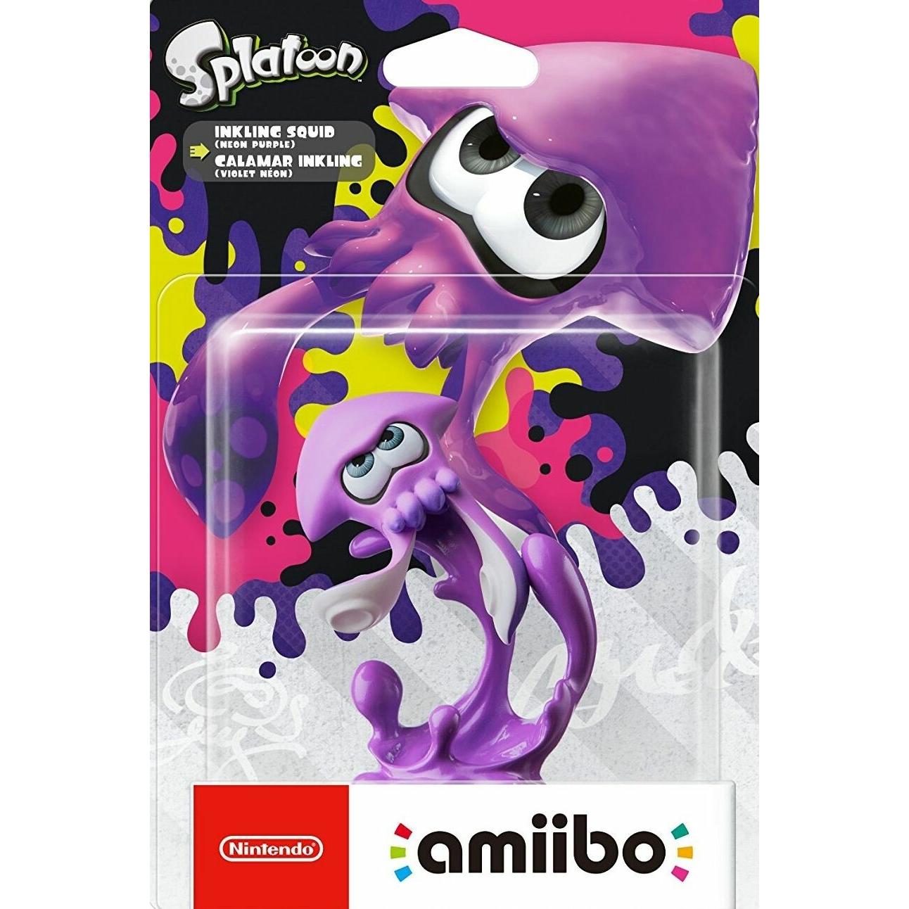 Nintendo amiibo Splatoon Squid (Neon Purple) (3DS, Wii U, Switch), Altri accessori gaming, Multicolore