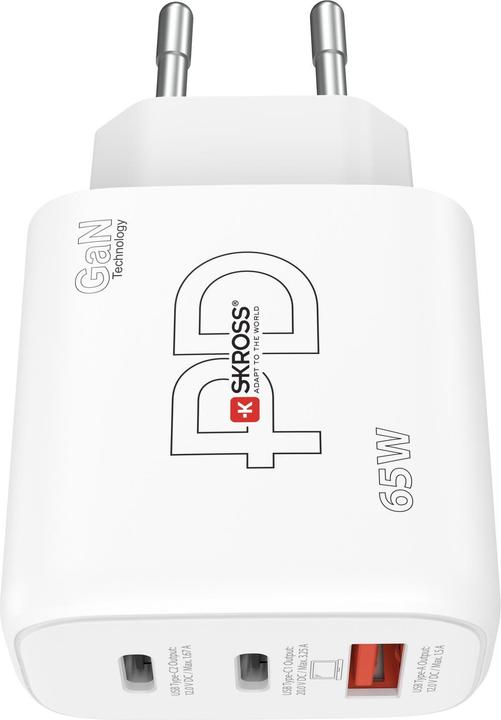 Image du produit Skross Chargeur de puissance (65 W, 3 ports)