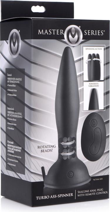 Produktbild Master Series Turbo Ass-Spinner Silicone Anal Plug with Remote Control