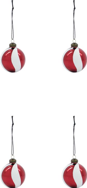 House Doctor Christmas ornaments, HDTwister, WhiteRed (100 -part)