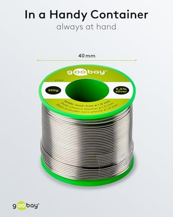 Produktbild Goobay Profi-Lötzinn bleifrei, ø 1,0 mm, 250 g (Lötzinn)