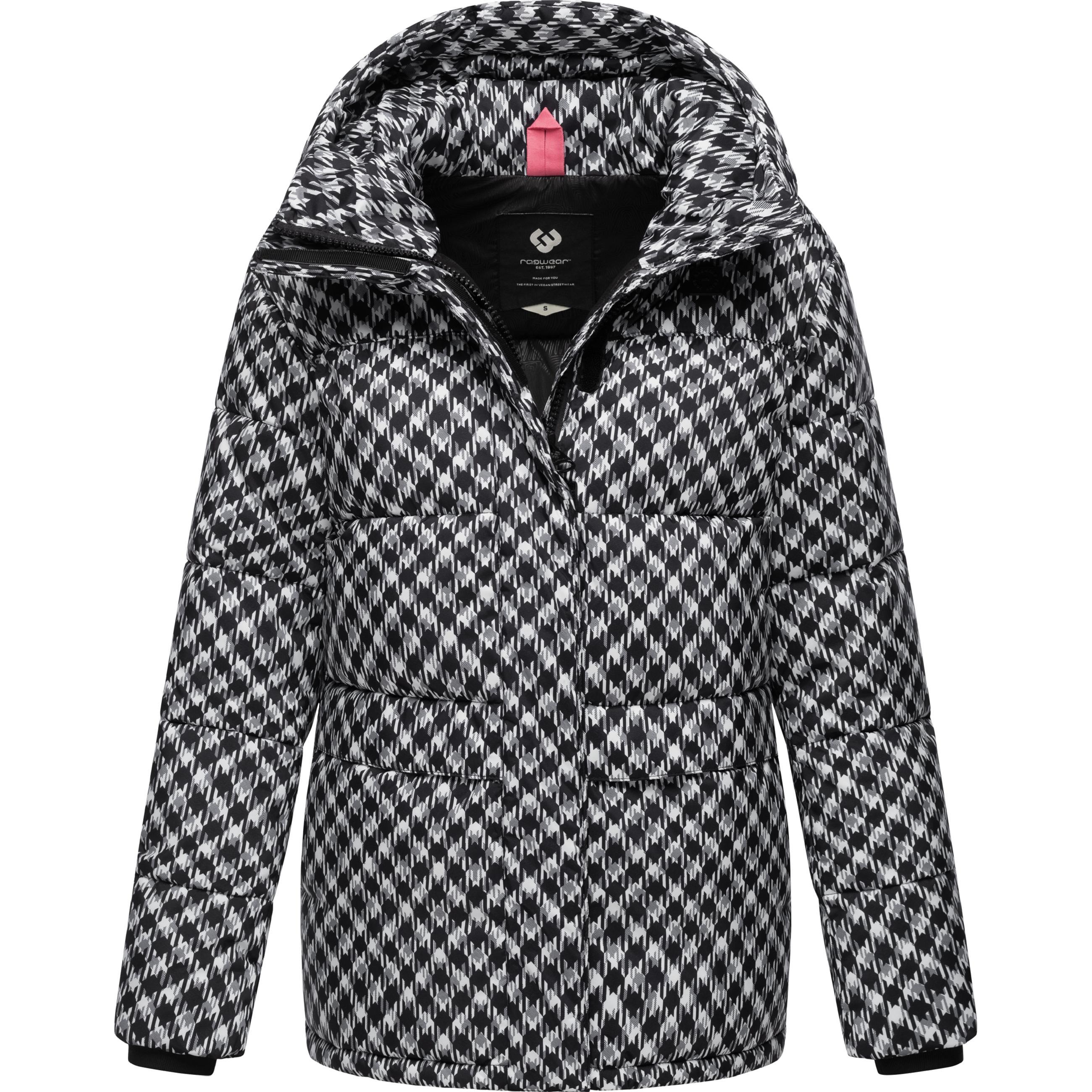 Ragwear, Damen, Jacke, Wikesh Print (XS), Schwarz, XS