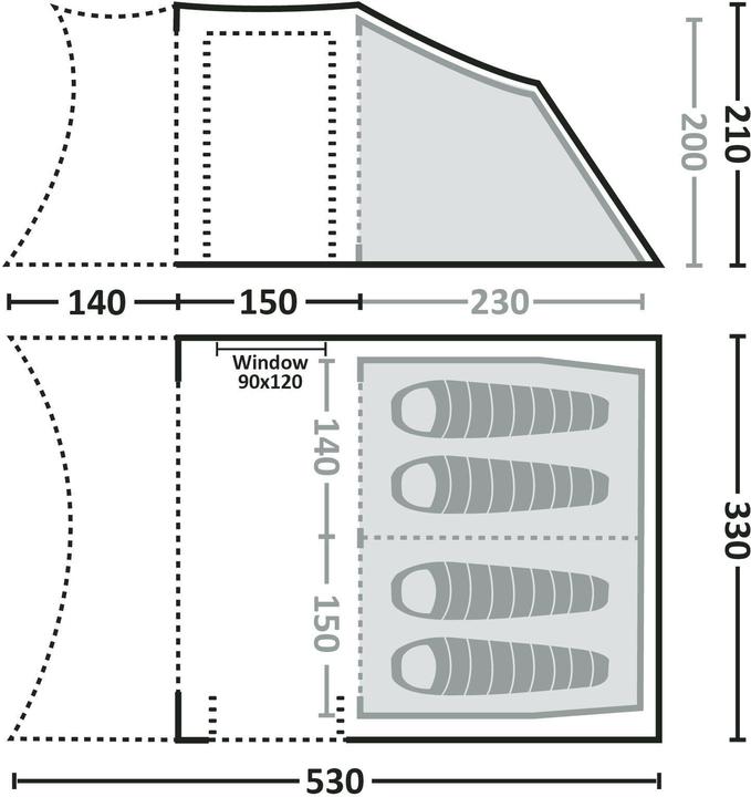 Produktbild Eureka! Tomichi Lodge BTC RS Tent (4 Personen)