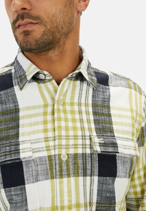 Image du produit Camel Active Kariertes Langarm Hemd aus Baumwolle (XXL)