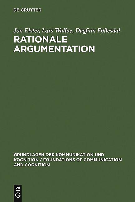 Produktbild Rationale Argumentation (Deutsch, 1988)