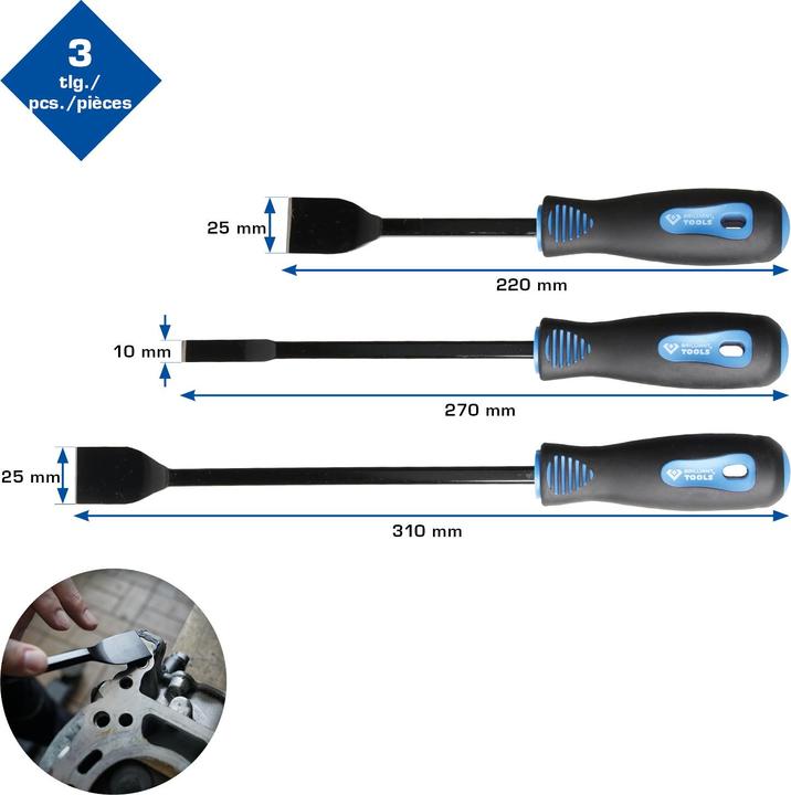 Actual product image KS Tools Scraper set, 3 pieces