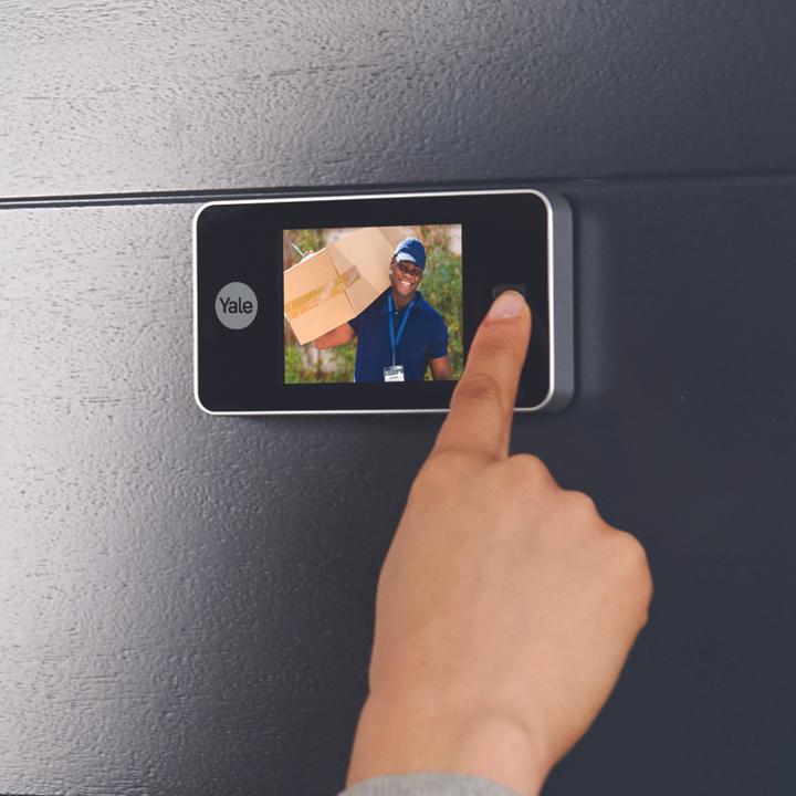 Immagine prodotto Yale Visore digitale per porte DDV 500, display da 3,2", argento (Digitale)