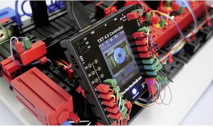 Actual product image Fischertechnik Quality assurance with AI simulation model Finished device 9 V