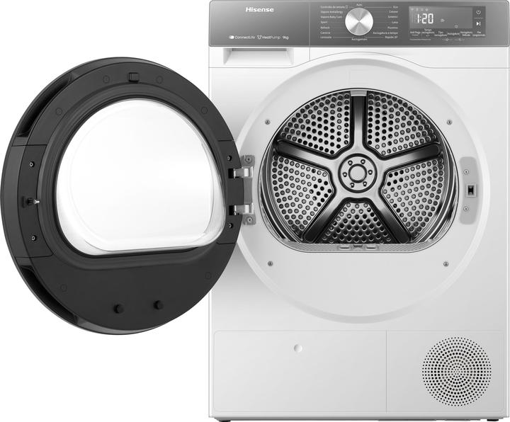 Produktbild Hisense ASCIUGAT 9kg C P.CAL INV WIFI (9 kg, Links, Wechselbar)