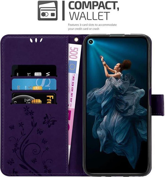 Actual product image Cadorabo Flower Book Cover (Honor 20 Pro)