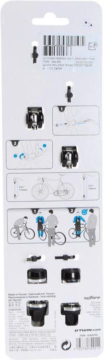 Image du produit Btwin Axe de serrage rapide pour vélo de course