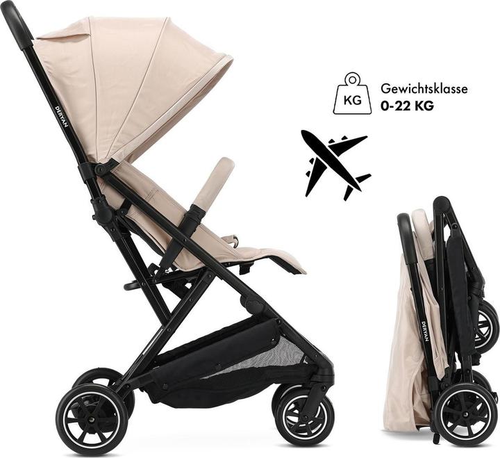Actual product image Deryan Buggy easy Luxe Lichtgewicht Buggy - Taupe
