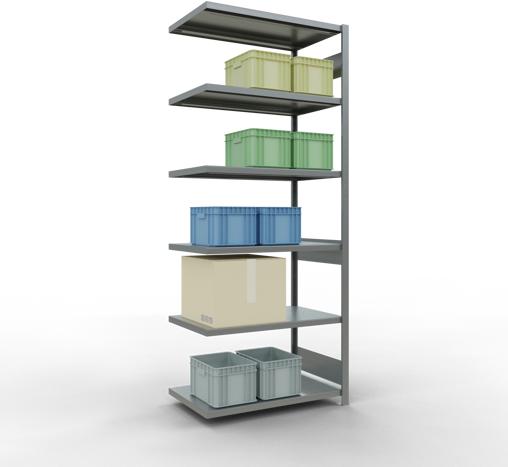 Actual product image Schulte Lagertechnik MULTIplus330 boltless bay system with length ledger