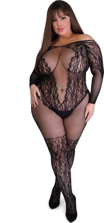 Fifty Shades of Grey Captivate Bodystocking One Size Queen - Black (XL)