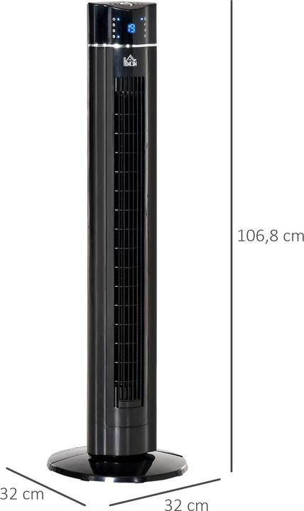 Produktbild Homcom Turmventilator ABS Schwarz