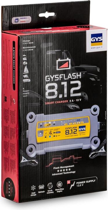 Image du produit GYS Chargeur FLASH 8.12 (12V, 8 A)