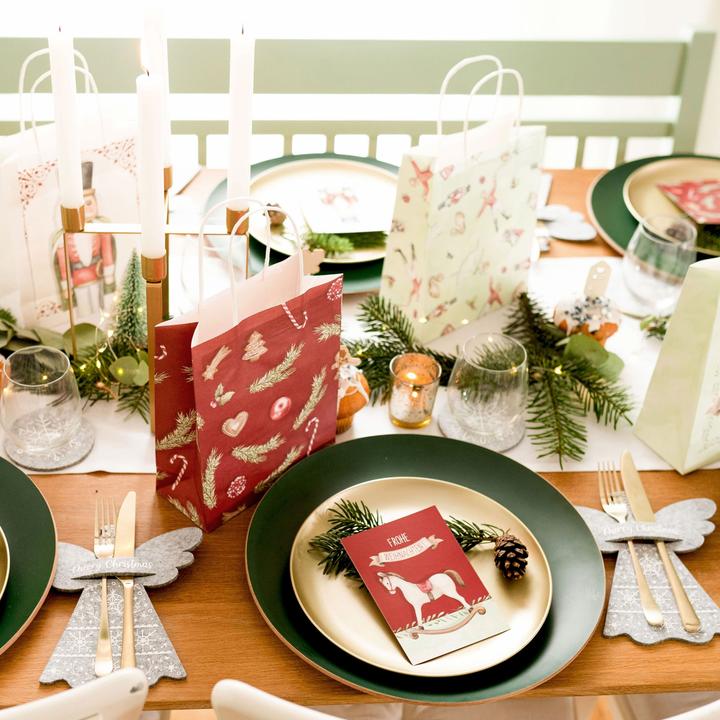 Image du produit Papierdrachen 6 pochettes cadeaux imprimées et colorées - Casse-noisette (Pochette cadeau, 6 x)