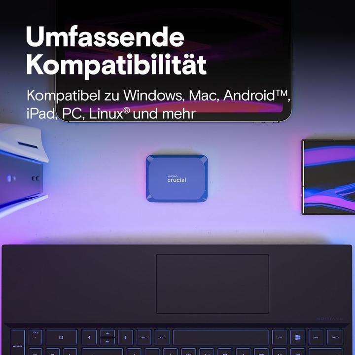 Actual product image Crucial X10 Portable SSD (8 TB)