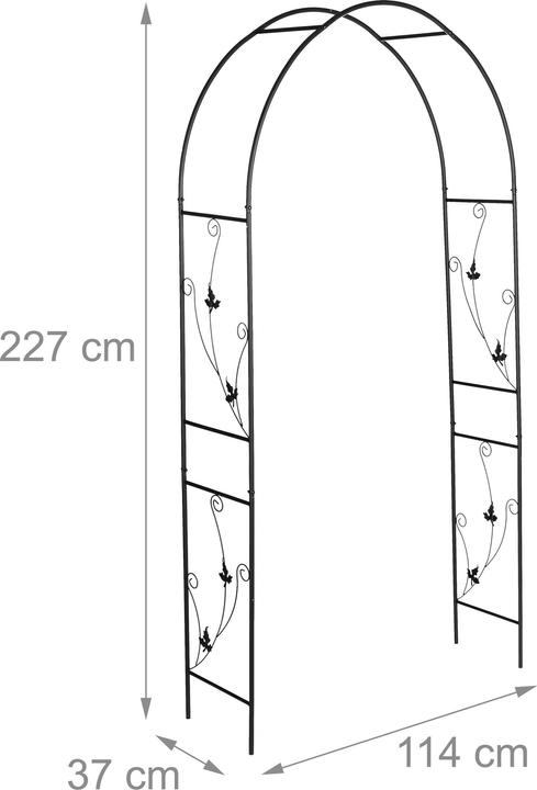 Productafbeelding Relaxdays Rozenboog (37 cm, 135 cm)