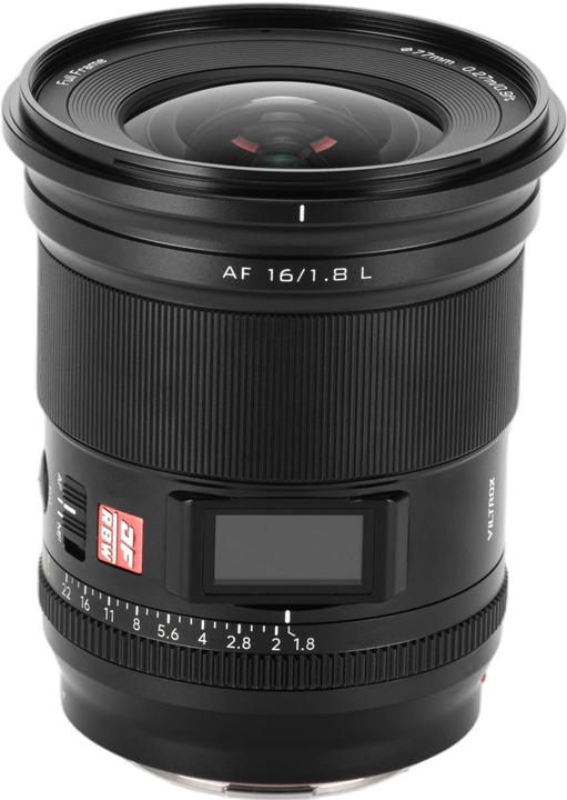 Productafbeelding Viltrox AF 16/1.8 FE Full Frame. Auto focus Prime Lens for for L mount (L-Mount, Volledig formaat)