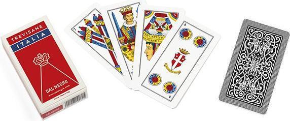 Produktbild Dal Negro 10073 - Trevisane Italia Regional Playing Cards, Red Case