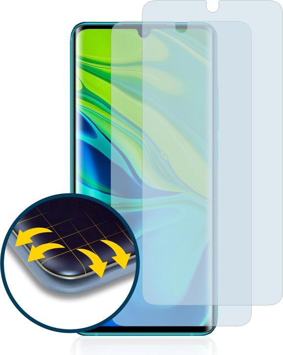 Actual product image BROTECT Full-Cover Protector (2 Piece, Xiaomi Mi Note 10)