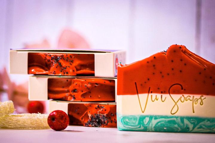 Immagine prodotto Vivi Soaps Sapone peeling all'anguria (Sapone esfoliante, Sapone duro)