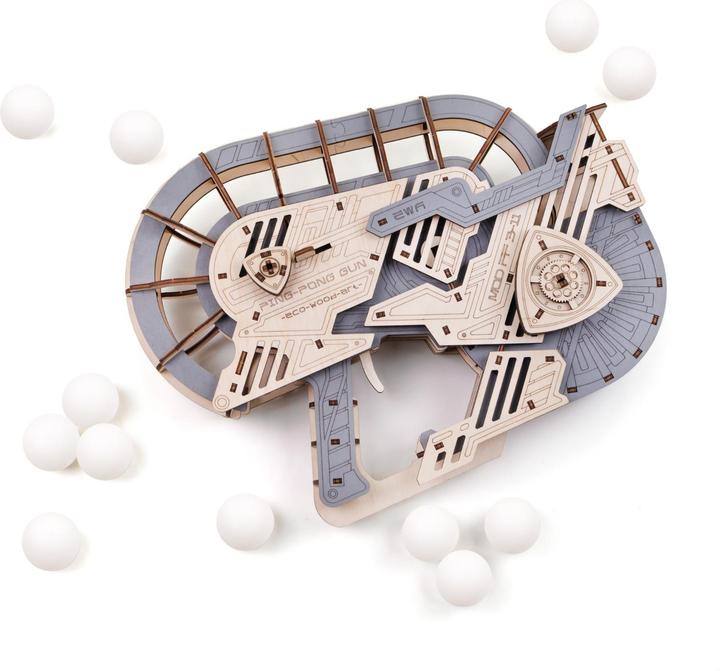 Immagine prodotto Eco Wood Art Pistola PING-PONG - Kit di costruzione in legno 3D