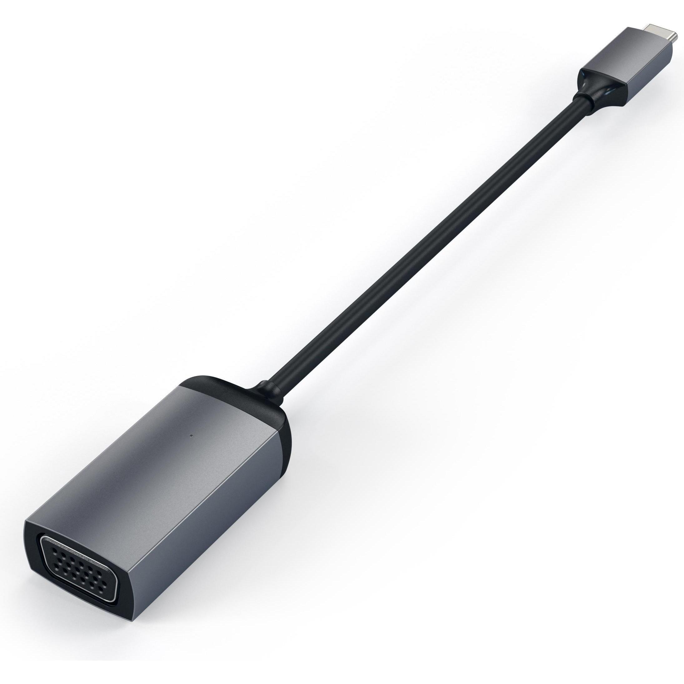 Thumbnail - Satechi USB-C zu VGA Adapter (USB Typ-C), Data + Video Adapter, Grau