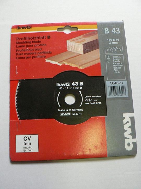 Actual product image kwb Circular saw blade Ø 160 x 16 Z110