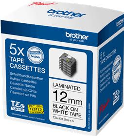 Actual product image Brother TZe-231 (1.20 cm, White, Black)