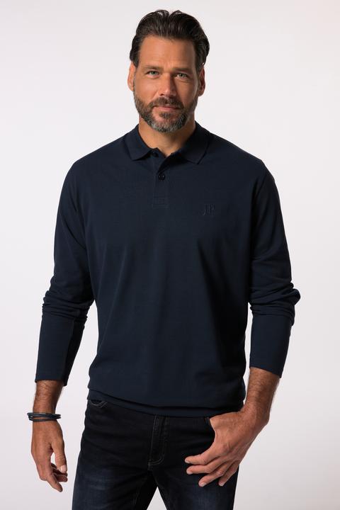 Produktbild JP1880 Poloshirt, Bauchfit, Basic, Langarm, Piqué, XXL bis 8 XL (6XL)