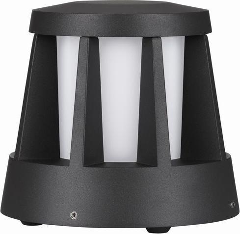 Productafbeelding Nova Luce STARK LED sokkellamp antraciet 8.2W IP65 warm wit 16x16x14.6cm 9492660 (IP65)
