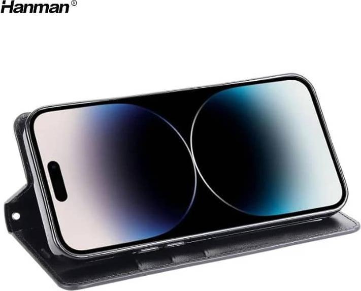 Immagine prodotto Hanman Apple iPhone XS Max - Mill Flip Case mit 3 Kartenfächern, schwarz (Apple iPhone XS Max)