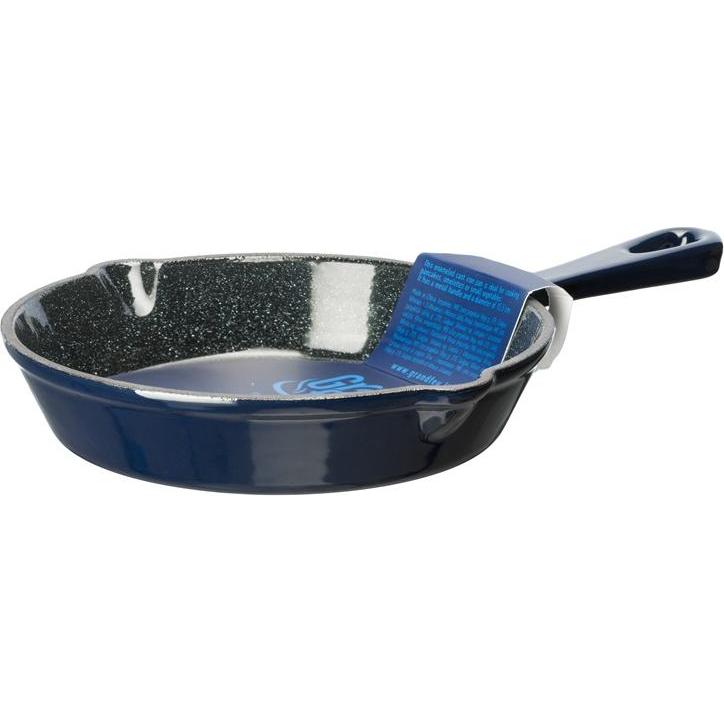 Grand Feu Blau Enameled Cast Iron Pan, Pfanne + Kochtopf,