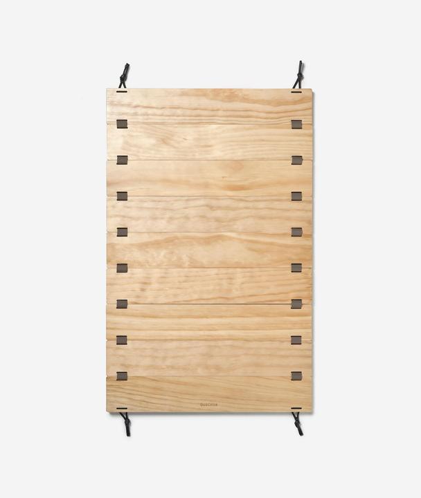 Quechua Tischoberflaeche Campingtisch Holz