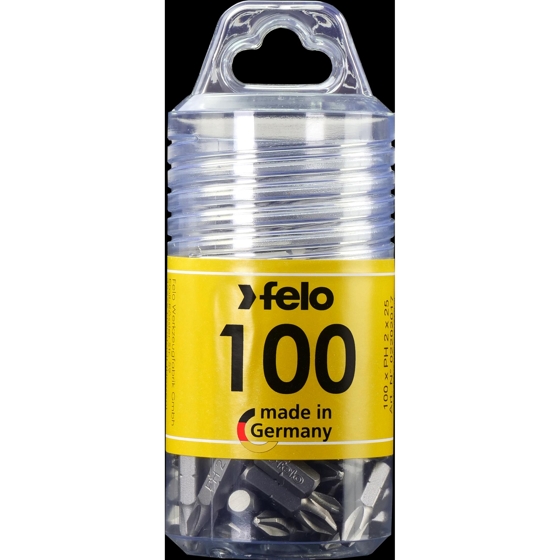Felo, Bits, Kryžminė plokštė PH2 25 mm plieno FL02202017 (25mm)