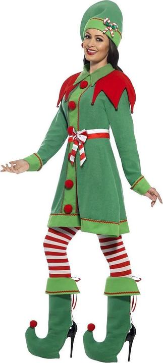 Produktbild Smiffys Weibliche Weihnachtselfe Kostüm (L)