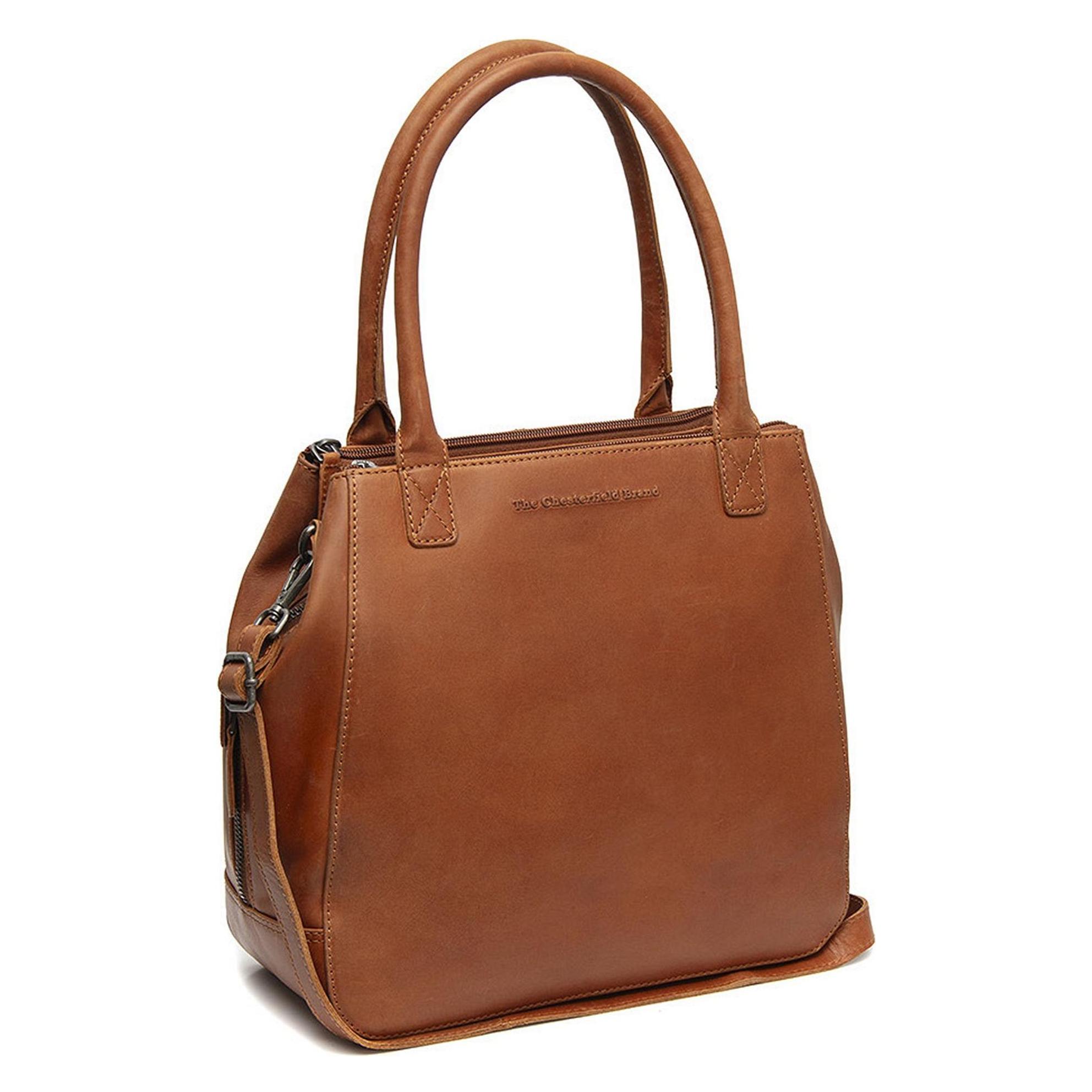 The Chesterfield Brand, Damen, Handtasche, Solvin Schultertasche Leder 30 Cm, Braun
