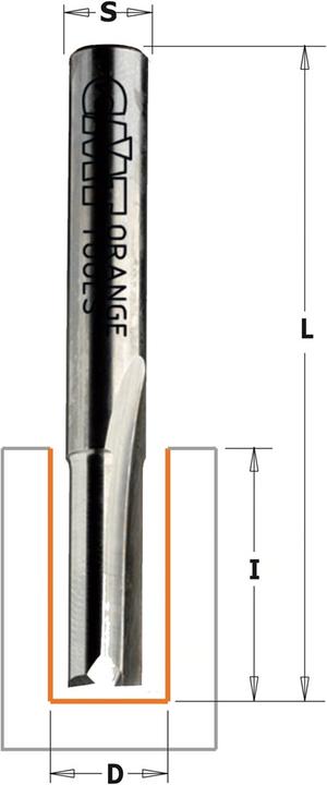 Produktbild CMT 911.070.11 7 mm Nutenfräser mit 2 Zylinderschäften 8 mm