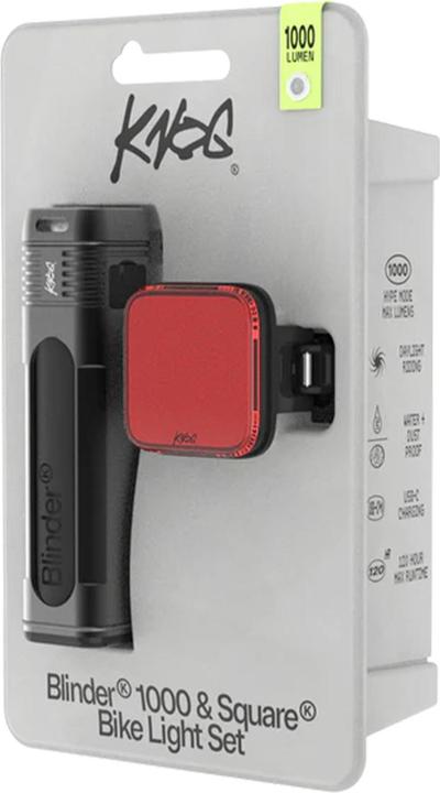 Actual product image knog. Blinder 1000 + Blinder Square (1000 lm)