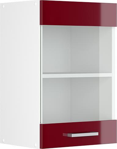 Bordeaux Hochglanz, Rot Hochglanz, Weiss