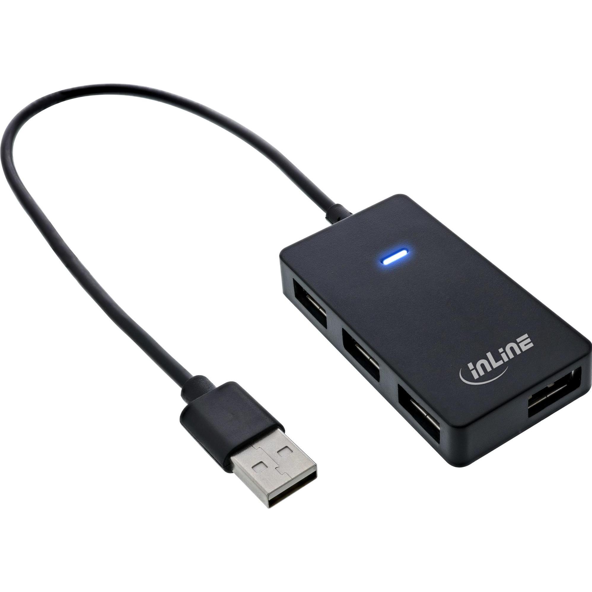 Thumbnail - InLine 33293I (USB-C, 4 Ports), Dockingstation + USB Hub, Schwarz
