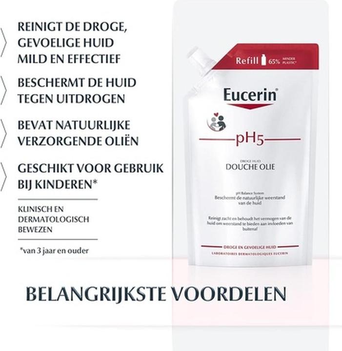Actual product image Eucerin Ph5 Shower Oil Refill Dry Skin 400ml (400 ml)