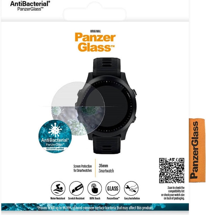 Actual product image PanzerGlass Screen protector Garmin Forerunner 245 / 245 music / 45 (35mm)