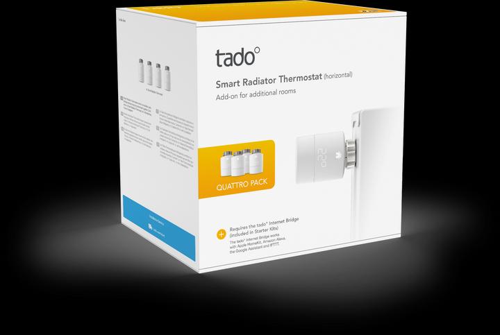 Immagine prodotto tado° Termostato radiatore intelligente - Quattro Pack