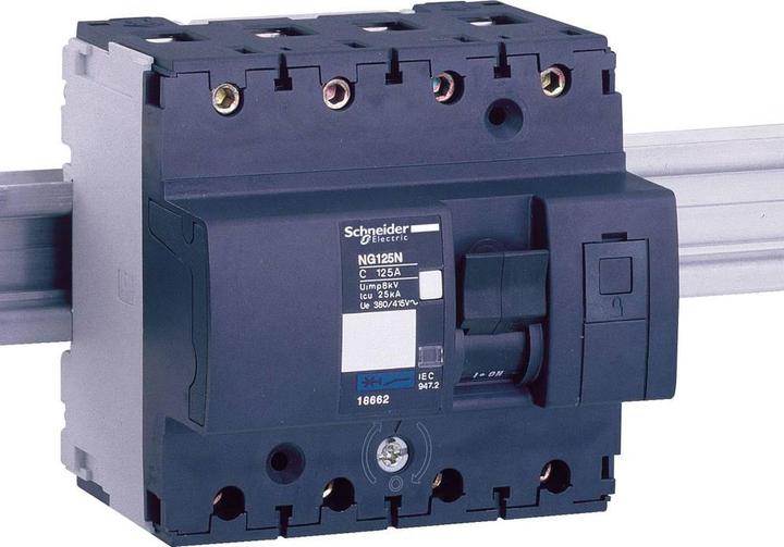 Schneider Circuit-breaker NG125L, 4P, 63A, C characteristic 18828