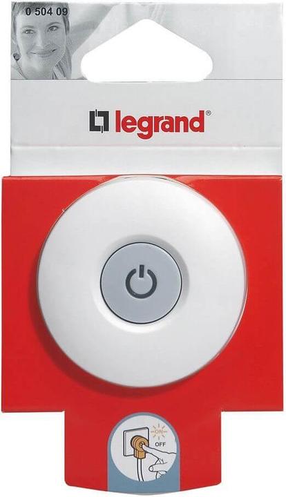 Produktbild Legrand Schutzkontakt-Stecker mit beleuchtetem LED-Schalter EIN/AUS (CEE 7/7)